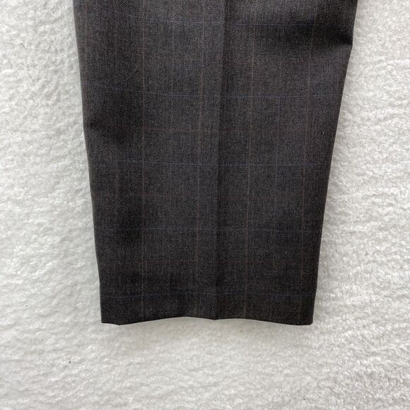 John Alexander Pants Men's 38x30 Gray Pleated Front Wool Preppy Corpcore USA - Picture 14 of 16